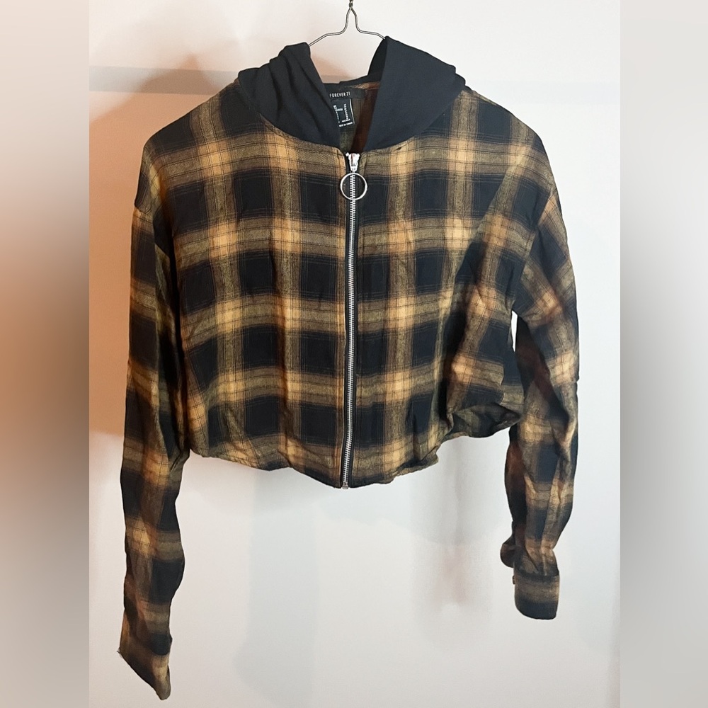 Forever 21 Cropped Flannel